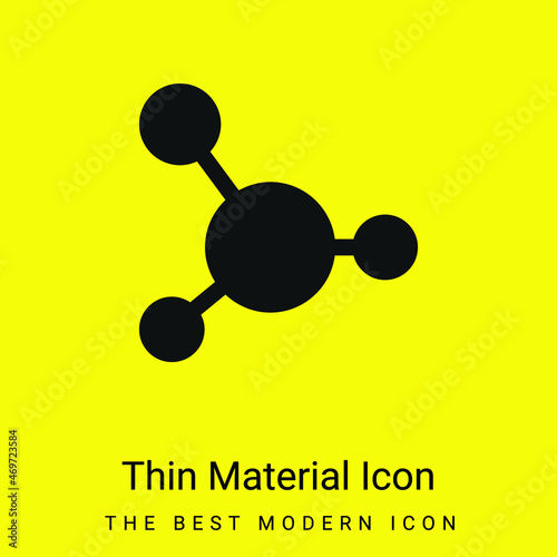 Blood minimal bright yellow material icon