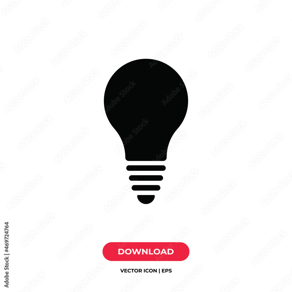 Lightbulb icon vector. Bulb sign Lightbulb icon vector. Bulb sign