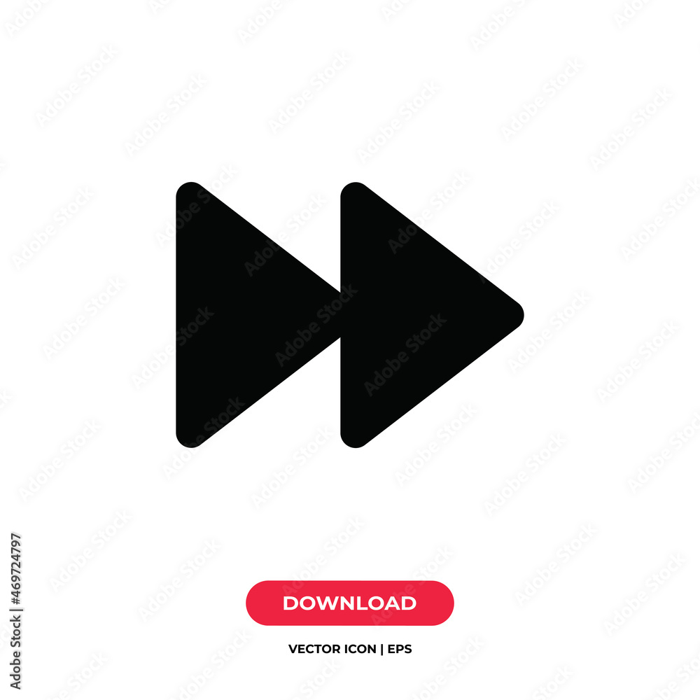 Forward icon vector. Next sign Forward icon vector. Next sign