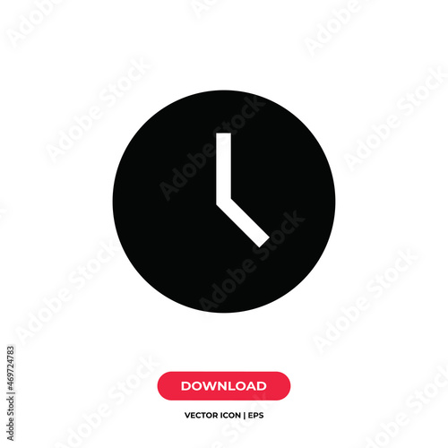 Free Download Clock icon vector. Time sign - GFXLoad