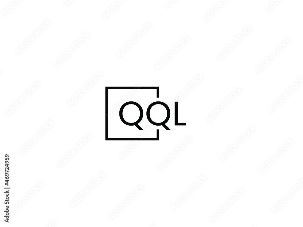QQL letter initial logo design vector illustration QQL letter initial logo design vector illustration