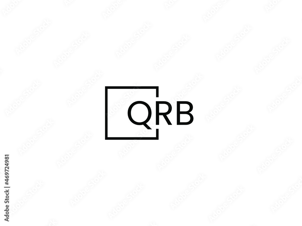 QRB letter initial logo design vector illustration QRB letter initial logo design vector illustration