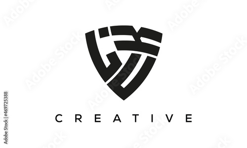 LUK letters logo, security Shield logo vector	