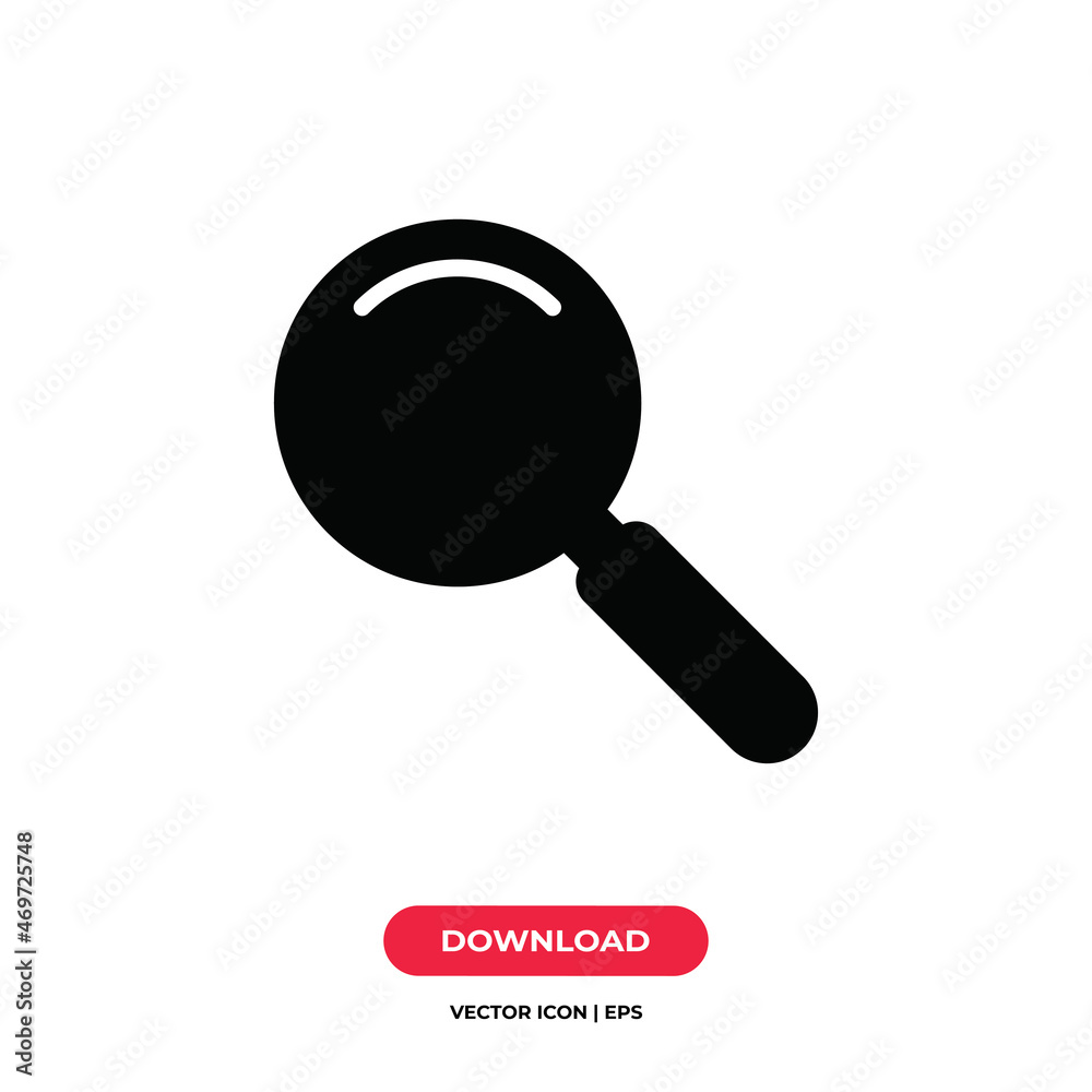 Loupe icon vector. Magnifier sign Loupe icon vector. Magnifier sign