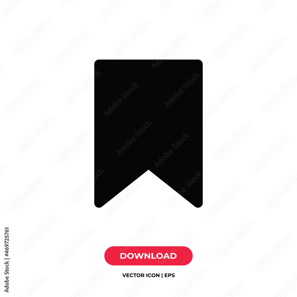 Bookmark icon vector. Bookmark sign Bookmark icon vector. Bookmark sign