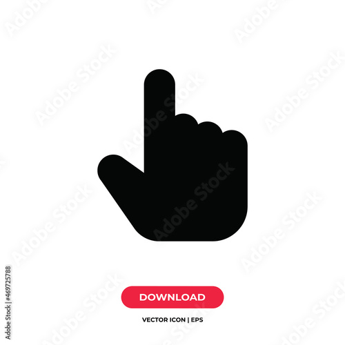 Hand icon vector. Finger sign