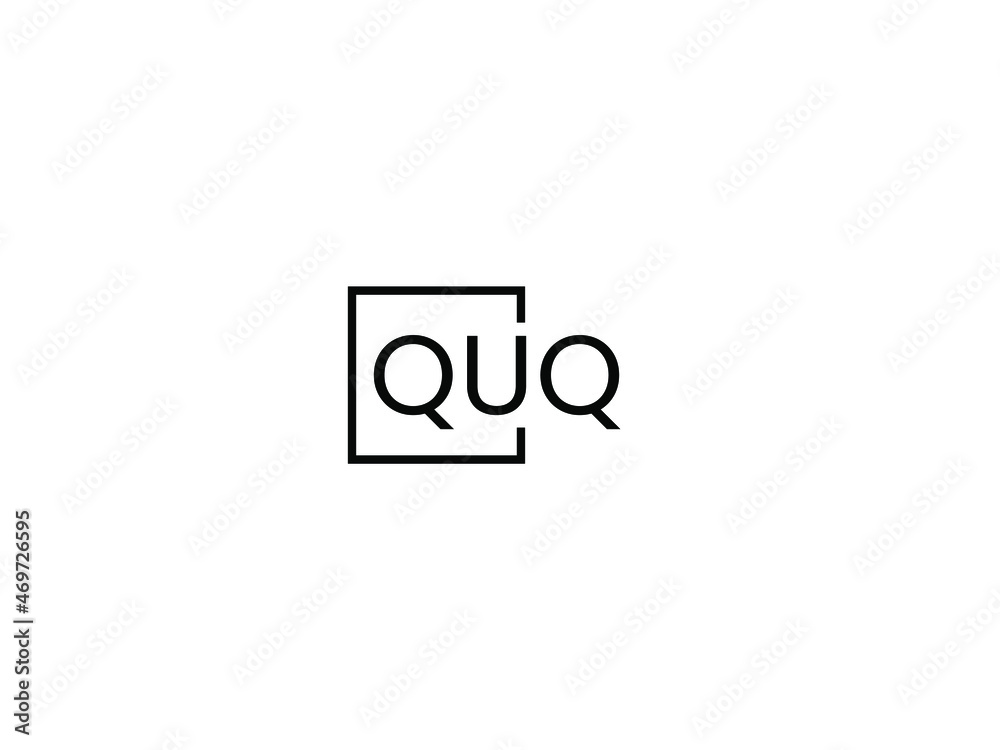 QUQ letter initial logo design vector illustration QUQ letter initial logo design vector illustration