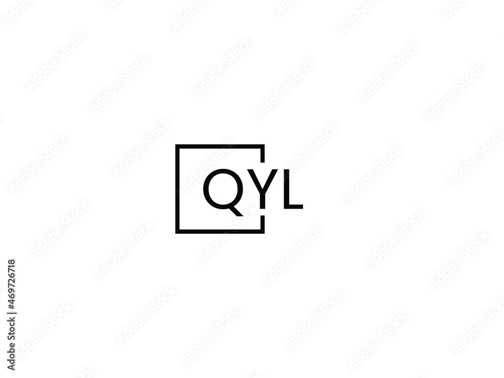 QYL letter initial logo design vector illustration