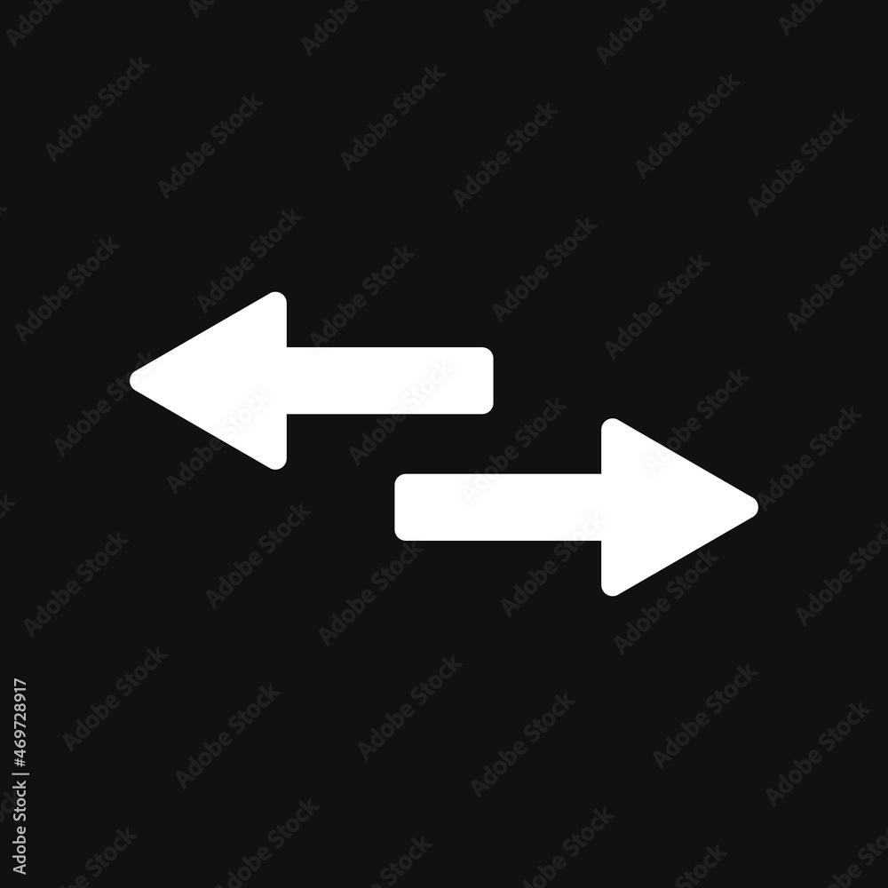 Exchange icon on grey background Exchange icon on grey background