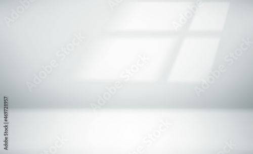 Wallpaper Mural Bright morning interior with window flare on the wall. Realistic 3d vector illustration Torontodigital.ca