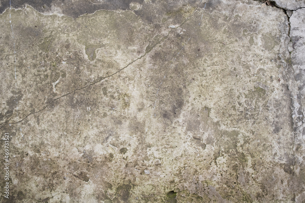 Obraz premium Pattern of old concrete floor , dirt, stains, moss.