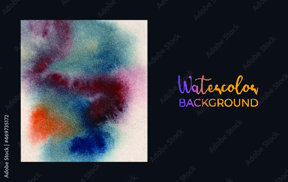 Naklejka premium abstract watercolor paint background, vector illustration