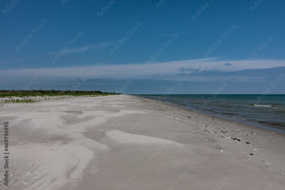 Natural beach on the Baltic coast 