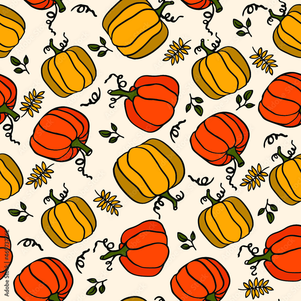 Autumn seamless pattern 