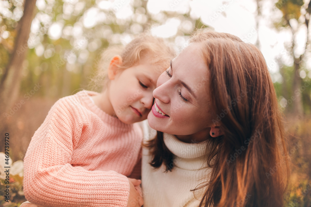 Mother And Daughter Expressing Love For Each Other Mother And Daughter Expressing Love For Each Other