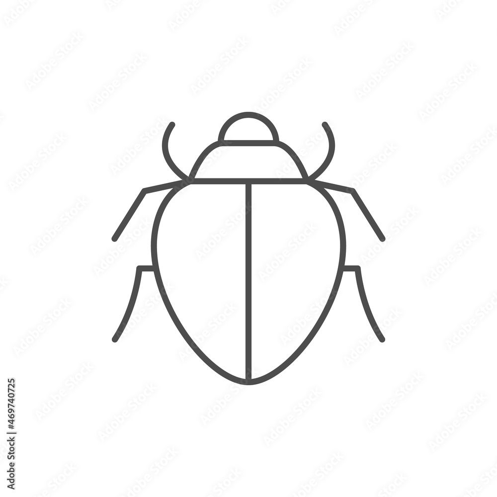Bug or insect line outline icon Bug or insect line outline icon
