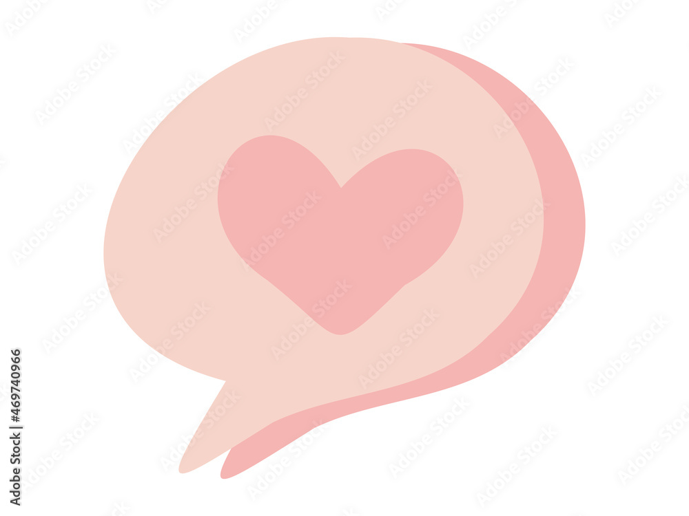 Speach bubbles Heart shape symbol love for St. Valentine's Day, greeting cards, invitations. Speach bubbles Heart shape symbol love for St. Valentine's Day, greeting cards, invitations.