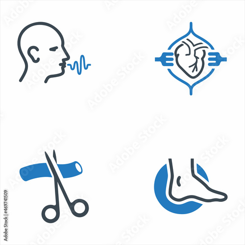 Medical And Treatment Icon Set 5