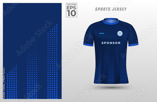 Soccer jersey design for football club. Fabric textile for t-shirt printing vector illustration