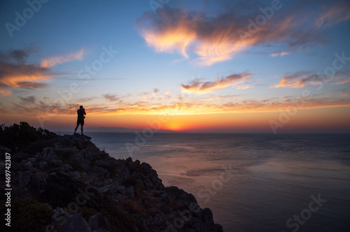 Sunrise in Faliraki east coast of the Greek Island