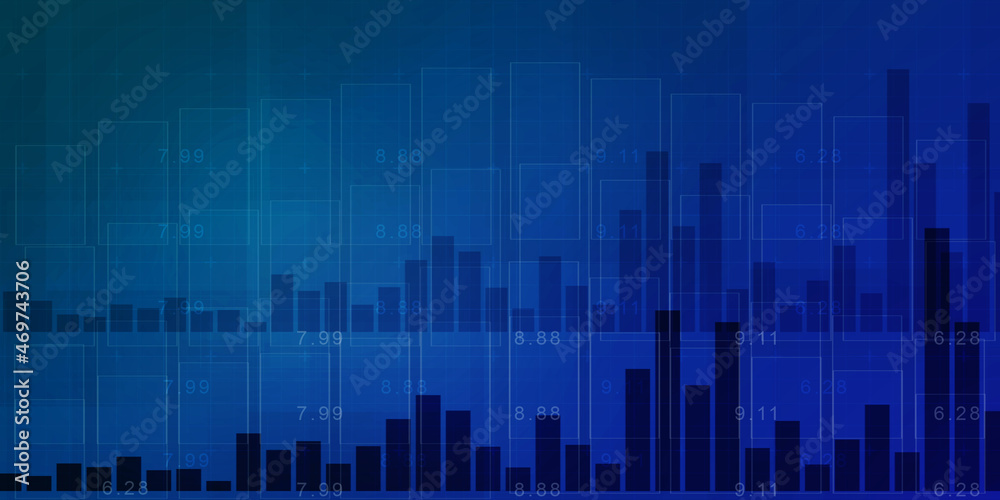 2d rendering Stock market online business concept. business Graph 2d rendering Stock market online business concept. business Graph