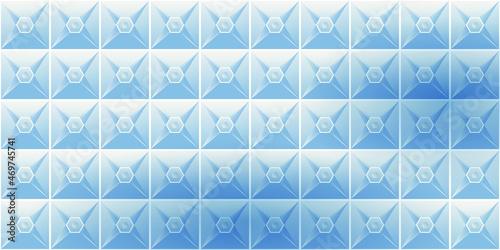 Geometric seamless pattern.Ceramics. Stained glass.