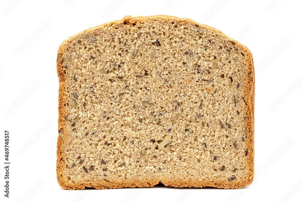 The homemade natural bread with seeds The homemade natural bread with seeds