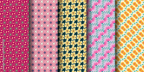 Floral Seamless pattern Design Bundle