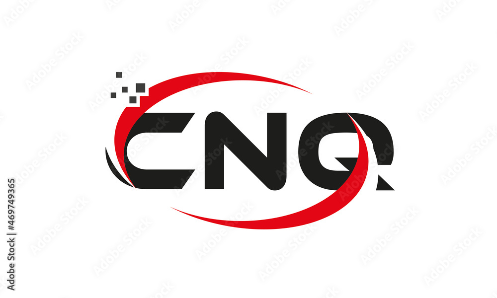dots or points letter CNQ technology logo designs concept vector Template Element dots or points letter CNQ technology logo designs concept vector Template Element