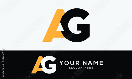 AG A G Logo Design Vector Template 