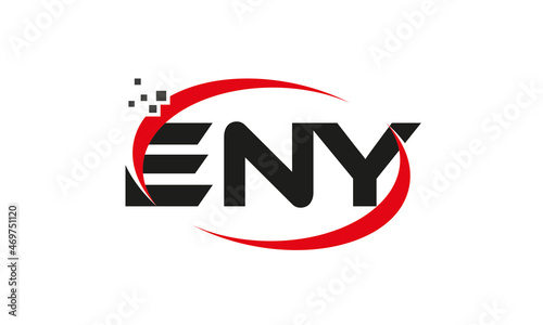 dots or points letter ENY technology logo designs concept vector Template Element © Mohammad