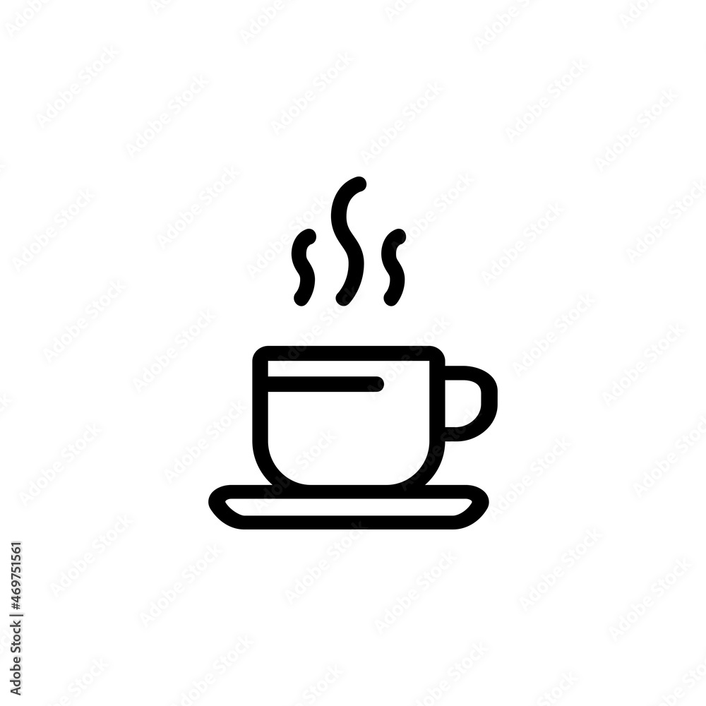 coffee vector icon. food and beverage icon outline style. perfect use for icon, logo, illustration, website, and more. icon design line style coffee vector icon. food and beverage icon outline style. perfect use for icon, logo, illustration, website, and more. icon design line style