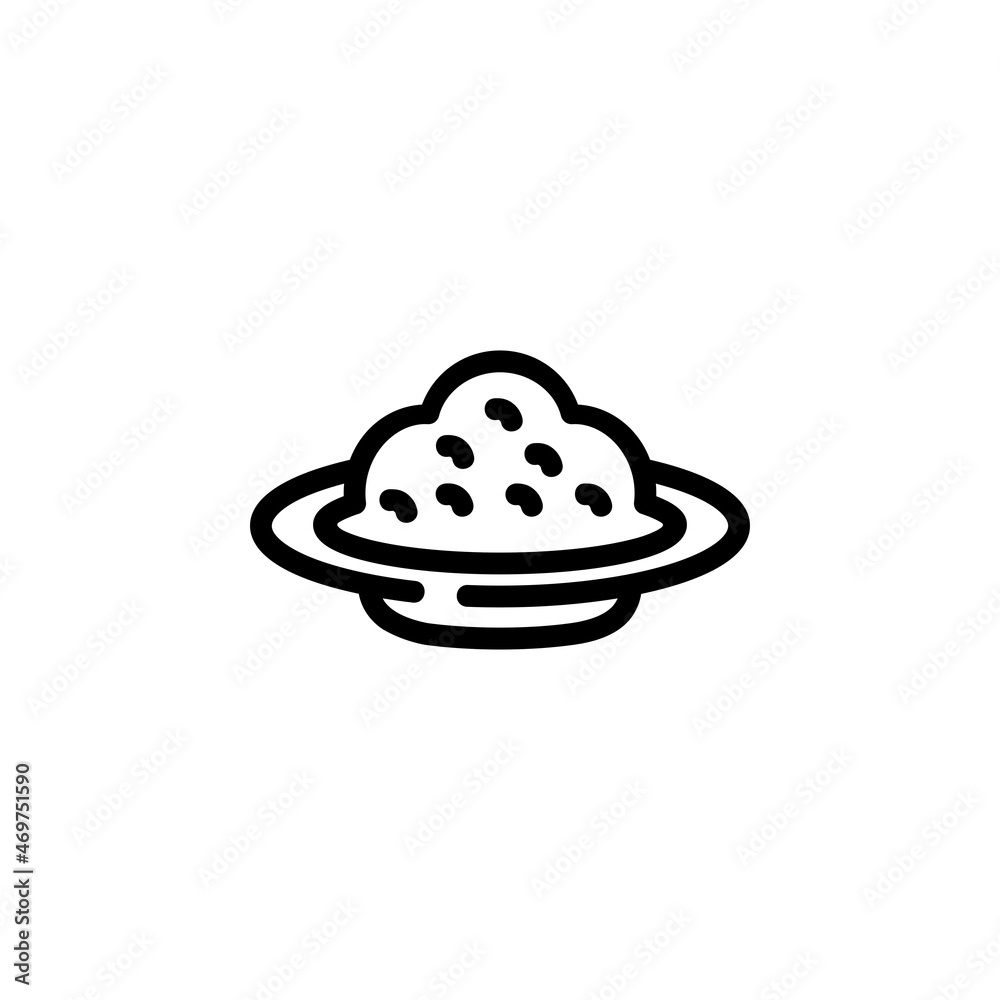 rice vector icon. food and beverage icon outline style. perfect use for icon, logo, illustration, website, and more. icon design line style rice vector icon. food and beverage icon outline style. perfect use for icon, logo, illustration, website, and more. icon design line style
