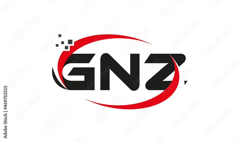 dots or points letter GNZ technology logo designs concept vector Template Element dots or points letter GNZ technology logo designs concept vector Template Element