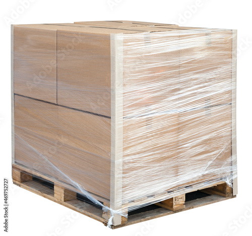 Pallet wrapped up