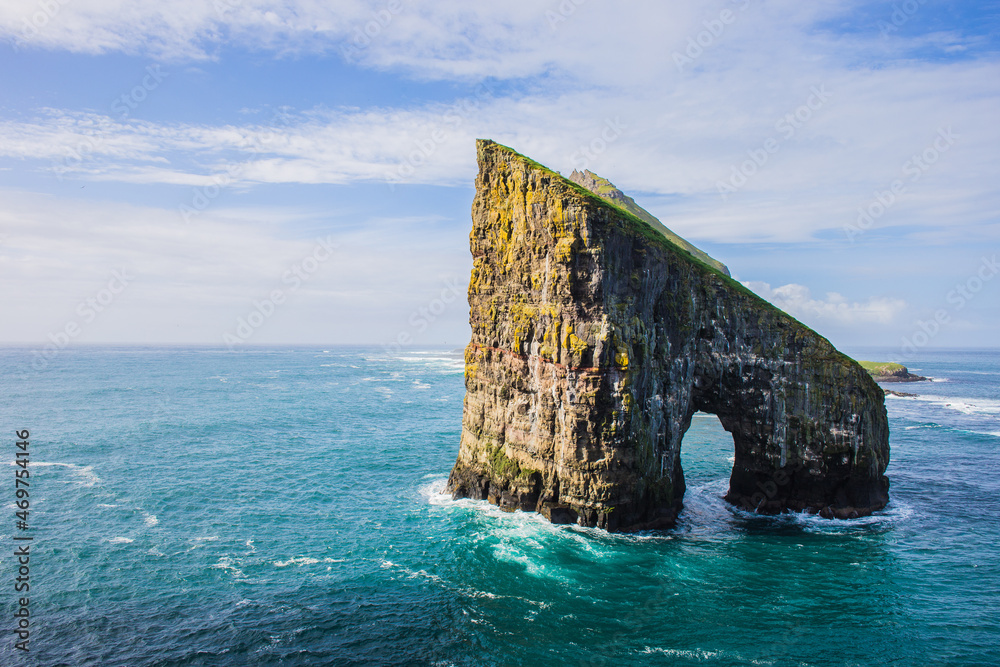 The amazing Drangarnir Arch on the Faroe Islands