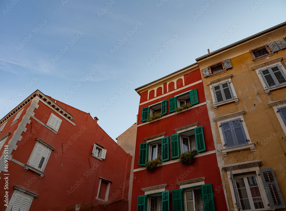 The ancient architecture in city Rovinj