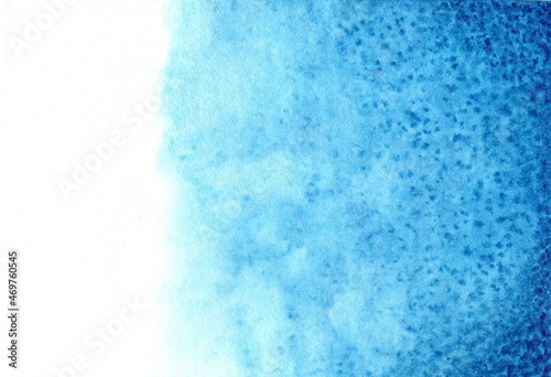 Abstract watercolor blue background. 