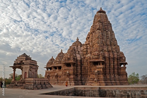 Kandariya Mahadeva Temple, dedicated to Lord Shiva, at Western Temples of Khajuraho, Madya Pradesh, India. UNESCO heritage site. photo