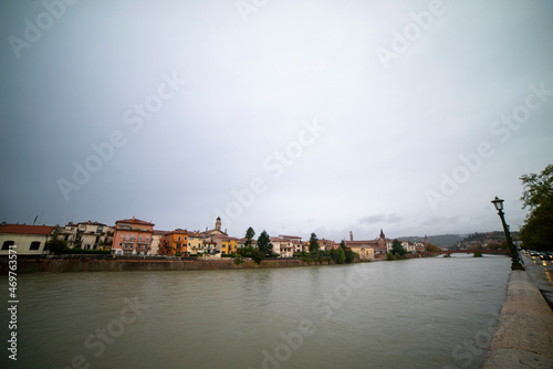 The view of Rio Álgida in the city of Verona in Italy