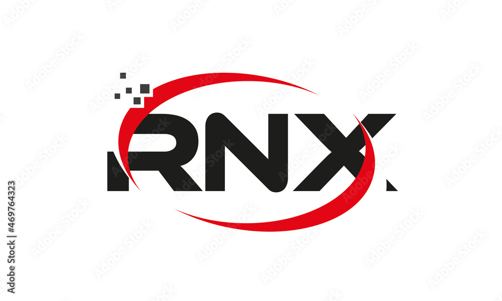 dots or points letter RNX technology logo designs concept vector Template Element dots or points letter RNX technology logo designs concept vector Template Element