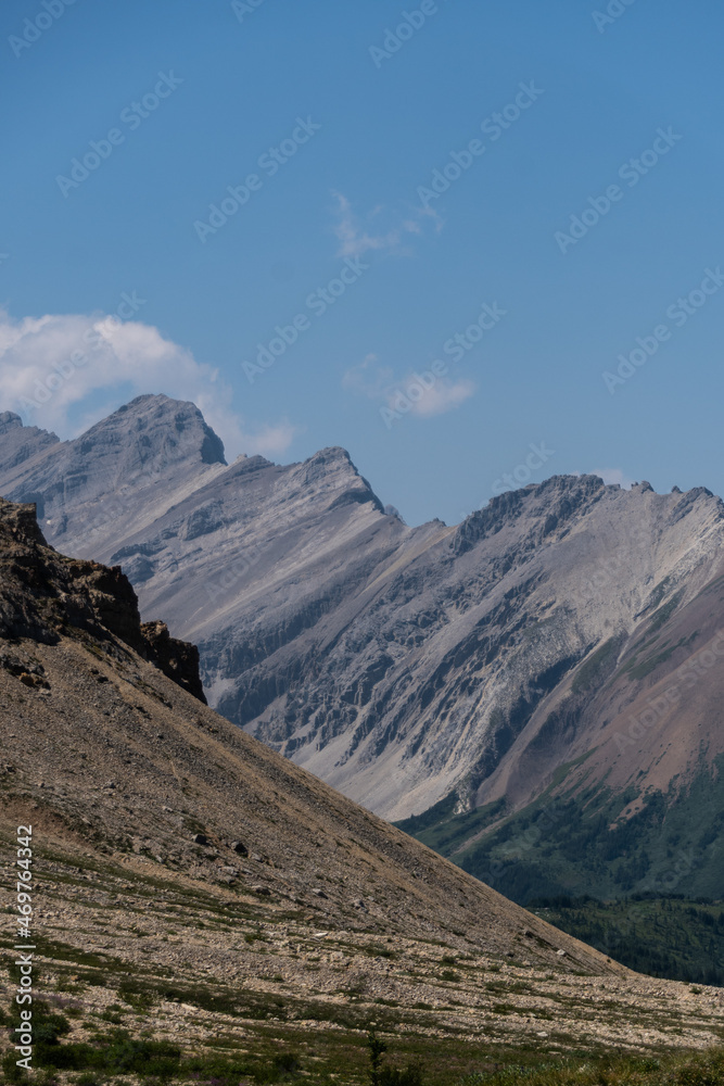 Mountain Views of Cairn Pass Trail Jasper National Park