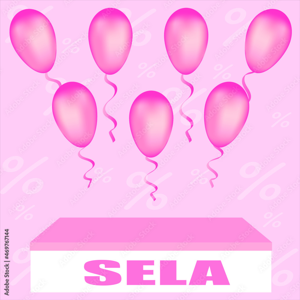 sela discounts promotions pink balloons