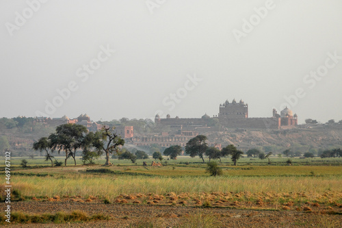 Exteriores de la ciudad de Jodhpur con niebla matutina