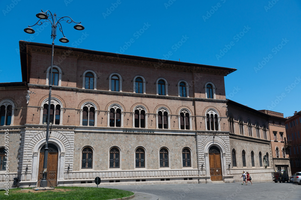 Post office at Piazza Giacomo Matteotti, Siena SI, Tuscany, Italy 