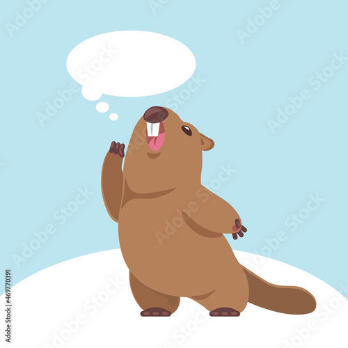 Marmot announces. Speech cloud.