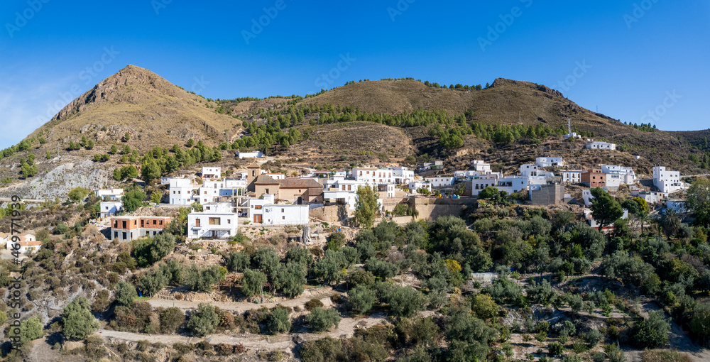 Lucainena, a town on a mountain in southern Spain