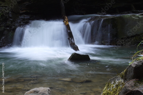 waterfall in the mountains