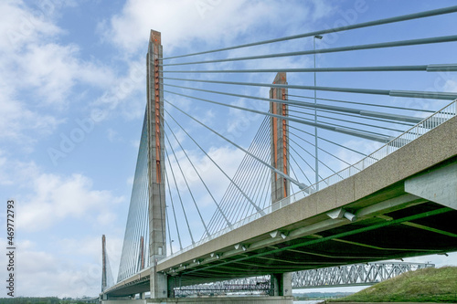 The Martinus Nijhoff Bridge in Zaltbommel, Gelderland Province, The Netherlands