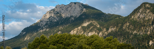 View of a mountain range in the Alps near Kufstein, Tirol, Austria